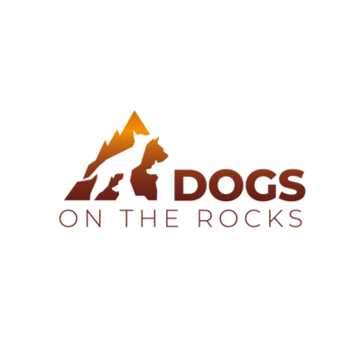 dogs on the rocks